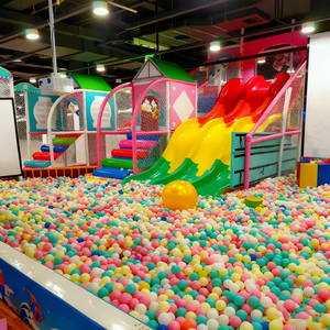 Douerfei - Equipo de Juegos Interior Comercial, Área de Juegos Suave con Temática <span class=keywords><strong>Azul</strong></span> Claro y Rosa para Centro de Entretenimiento de Centros Comerciales, 500 kg - Product Image 6