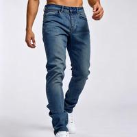 Jean slim homme taille mi-haute vintage en denim de haute qualité avec personnalisation de marque – Achats répétés