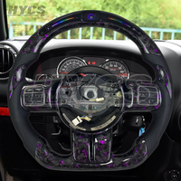 Volante de fibra de carbono personalizado para Interior de coche para Jeep Grand Cherokee Wrangler 2010 2011 2012 2013 2014 2015 2016 2017