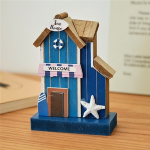 Mini Casa <span class=keywords><strong>de</strong></span> Madera 3D Estilo Náutico <span class=keywords><strong>Vintage</strong></span> - Adorno para el Hogar, <span class=keywords><strong>Decoración</strong></span> <span class=keywords><strong>de</strong></span> Pared, <span class=keywords><strong>Decoración</strong></span> Navideña y <span class=keywords><strong>Decoración</strong></span> para Cafetería - Product Image 1