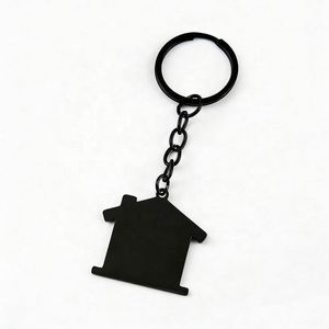Porte-clés en métal personnalisé en forme de maison, en acier inoxydable, avec gravure laser et impression de logo, pour personnalisation de photos - Product Image 5