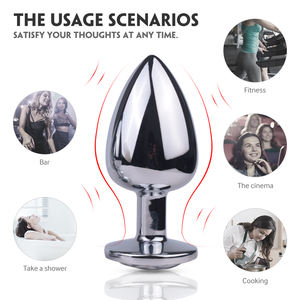 ชุดปลั๊กอินสเตนเลสพร้อมอัญมณีสำหรับผู้หญิง,ตัวขยายปลั๊กเสียบทวารหนักหางจิ้งจอกปลั๊กเสียบตูดขนาดใหญ่สินค้าปี S-HANDE - Product Image 6