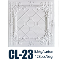 Décoration intérieure d'usine Carreaux de plafond en mousse EPS insonorisés et légers à faible coût