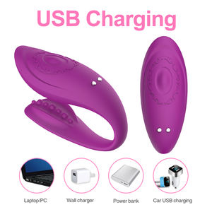 Custom Lelie U-Vormige Draadloze G-Spot Koppels Schudden Samen Dragen Massage Sex Afstandsbediening Vibrerende - Product Image 4