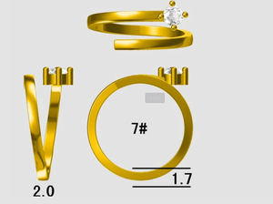 Commercio all'ingrosso 925 argento Sterling 14K placcato oro 18K cuore farfalla perla donna gioielli personalizzati anelli di moda produttore di anelli - Product Image 3