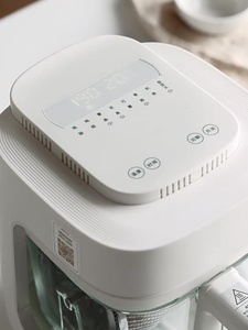Hornos freidoras de aire domésticos sin necesidad de voltear, máquina de cocción con revestimientos de silicona para freidoras de aire, cámara interior de vidrio visible, freidora eléctrica de 2L - Product Image 4