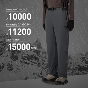 Pantalones de <span class=keywords><strong>Senderismo</strong></span> PELLIOT 3 en 1 para <span class=keywords><strong>Hombre</strong></span>, Forrados de Polar, Impermeables, para Camping y Actividades al Aire Libre - Product Image 2