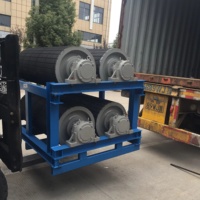 Support de roulement à tambour en acier au carbone pour charges lourdes, avec poulie à queue d'aile renforcée, capacité de charge de 1000 kg, pour entrepôt