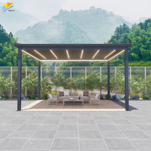 Aluminio Para Con <span class=keywords><strong>Lamas</strong></span> Motorizzata Pergolas Bioclimatica in Para Y Gazebos Wasserdicht De <span class=keywords><strong>Madera</strong></span> Esterno <span class=keywords><strong>Exterior</strong></span> - Product Image 4