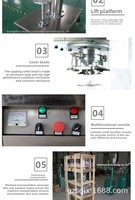 Máquina de Coser Semiautomática Eléctrica para Sellado de Latas de Bebidas y Alimentos, Selladora de Frascos de Papel/Aluminio con Sellado Térmico
