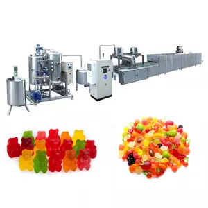 Línea de extracción de dulces de gelatina suave, máquina automática de dulces duros, precio de fábrica