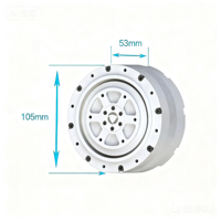 Boîte de vitesses planétaire 105 mm 48 V à couple élevé 30 Nm 672 W, moteur à engrenages planétaires CC haute puissance 154 tr/min avec certification CE pour AGV