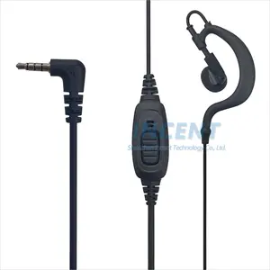 Two Way Radio Earpiece with Mic Single Wire Earhook Headset for YEASU FT-2DR VX-400 FT-3DR SSM-57A