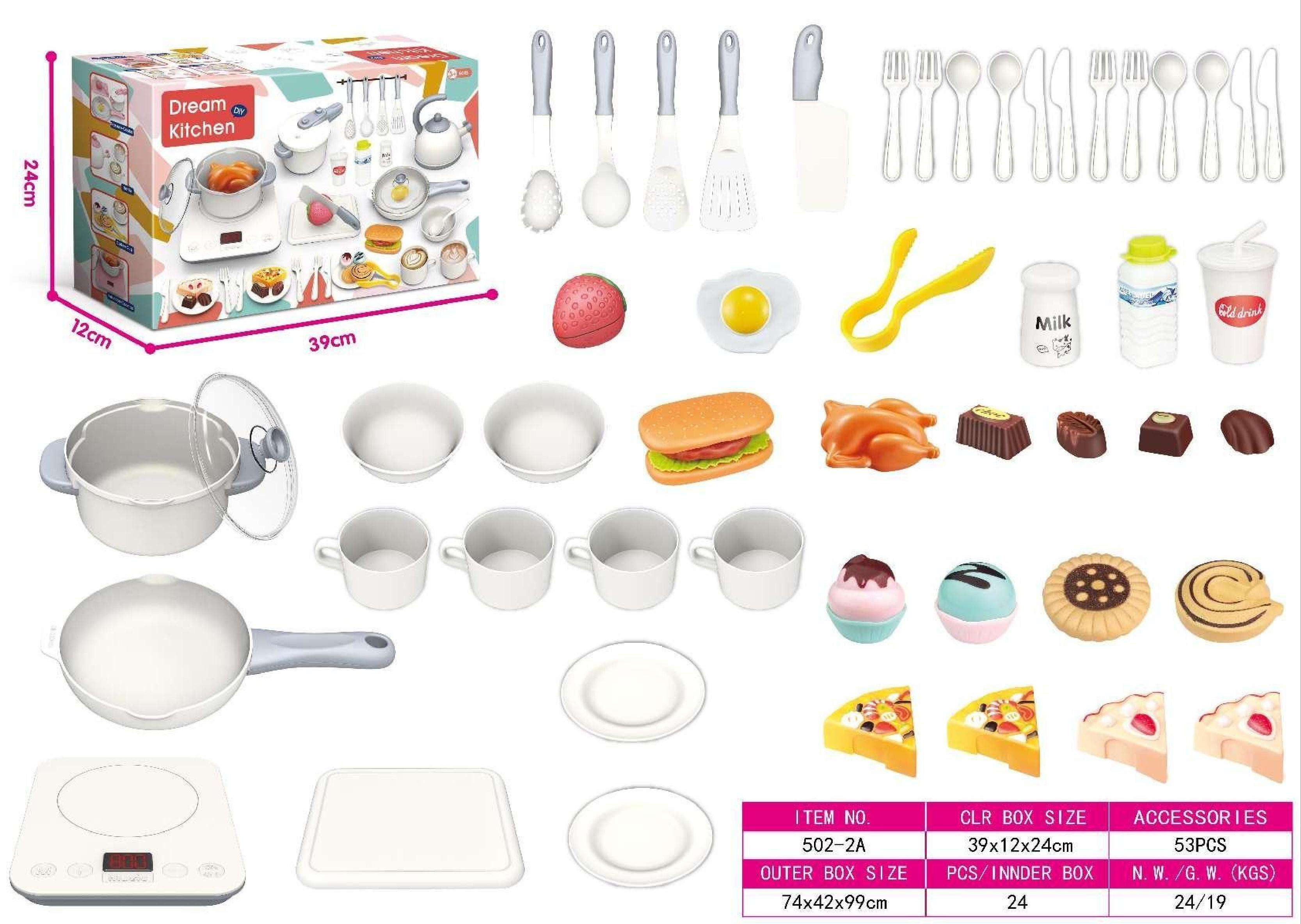 502-2A White -Induction cooker + Pan + Boiling pan