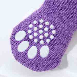 Chaussettes antidérapantes pour chien, protection des pattes de chat, chaussettes en tricot pour animaux de compagnie, protection des pattes pour chien, adhérence pour pavés chauds et sols durs - Product Image 5