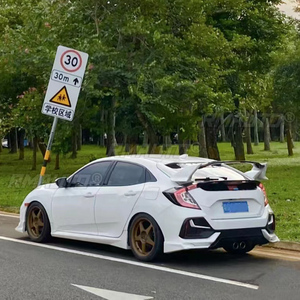 Pour Honda Civic 2016 2017 2018 2019 2020 10e génération FK7 hayon aileron arrière type-r Style Tuning toit aile coffre lèvre décoration - Product Image 3