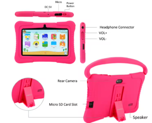 Tableta Android de 7 Pulgadas, Tableta Educativa con Bloqueo Parental, Protección Ocular, Pantalla HD, Tabletas <span class=keywords><strong>para</strong></span> Estudiar, Aprender, Dispositivos - Product Image 6