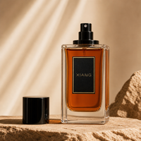 Flacon de parfum en verre de luxe avec couvercle magnétique, base carrée lourde, vide et rechargeable, pour brume parfumée et eau de Cologne, 30ml 50ml 100ml