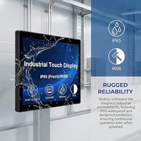 Nouvel écran tactile industriel IPS noir de 23,8 pouces, 1920x1080, 16:9, écran LCD à cadre ouvert, IP65, étanche à l'avant, tactile 10 points