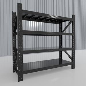 مخصصة في المخزون 4 أرفف معدنية للخدمة الشاقة رف تخزين للمستودعات للمرآب - Product Image 2