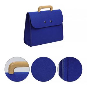 Promotion Logo New Christmas Wool Felt Customized Small Woolen Carry <b>Bags</b> for Candy on Halloween - Product Image 2