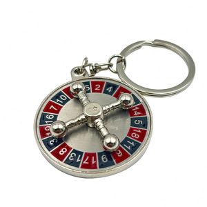 Llavero Creativo de Aleación de Zinc, Colgante Giratorio 3D con Forma de Ruleta Rusa, Regalo - Product Image 4