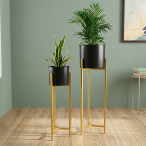 Soporte de Metal Moderno y Lujoso para Plantas, Recubierto con Pintura en Polvo, para Decoración Elegante del Hogar y Jardín - Product Image 4