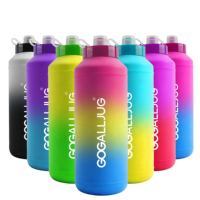 Bouteilles d'eau compressibles de 32 oz Sideline Sports avec couvercle, hydratation rapide et facile, bouteilles d'eau pour la salle de sport, bouteilles d'eau compressibles pour le cyclisme