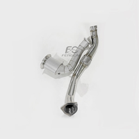 Header Knalpot Downpipe High Flow 200CELL + Pipa Depan untuk Porsche Panamera 971 3.0T 2017-2018 Peningkatan Performa Dumppipe