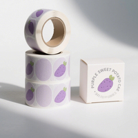 Étiquettes personnalisées autocollantes imperméables imprimées UV pour gâteaux et desserts de boulangerie, étiquettes d'emballage personnalisées pour gâteaux