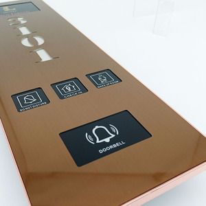 Customized Metal Gold LED Touch Doorbell DND MUR LOGO Room <strong>Number</strong> Sign Electronic Doorplate Do Not Disturb Room Status <strong>Panel</strong> - Product Image 2