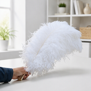 <span class=keywords><strong>Plumes</strong></span> d'autruche colorées teintées de 60-65 cm pour décoration de scène, mariages et fêtes - Product Image 1