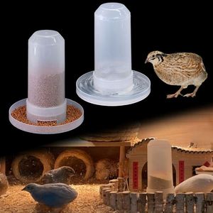 Mangeoire et abreuvoir automatiques pour oiseaux de 350 ml, double usage, en plastique PP durable, non toxique, pour pigeons, perroquets, canaris, pinsons - Utilisation en intérieur - Product Image 1