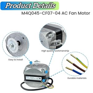 Moteur de ventilateur de condenseur de congélateur à flux axial 115V AC Compatible <span class=keywords><strong>Univers</strong></span> petit moteur de dégivrage 50Hz/60Hz 1550 tr/min - Product Image 3