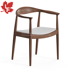Chaise Ronde Kennedy Design Économique, Siège en PU de Haute Qualité, Chaise de Salle à Manger Rembourrée Moderne, Meuble de <span class=keywords><strong>Cave</strong></span> à <span class=keywords><strong>Vin</strong></span> en Bois Massif pour la Maison - Product Image 4