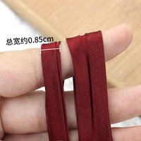Pita Bias Lipat Ganda 100% Poliester Grosir Lebar 0.855cm Berbagai Warna Ramah Lingkungan Aksesoris Jahit Berkelanjutan untuk Sepatu