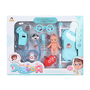 Juego de Juguetes Educativos de Simulación para Niños, Juego de Doctor con Inyección Simulada, Combinación de Juguetes de Madera para Niñas - Product Image 1