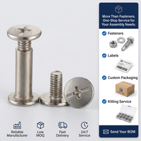 Rivets semi-tubulaires mâles et femelles Saitong Hardware SGS 304 en acier inoxydable CLASSE 4, tête bombée, 3/8 pouce, finition brillante, longueur 20 mm, GB