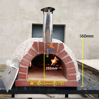Four à pizza extérieur au gaz, four à pizza en briques d'argile chauffé au bois à vendre