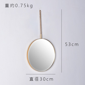 Baño Dormitorio Entrada <span class=keywords><strong>Cuerda</strong></span> <span class=keywords><strong>Espejo</strong></span> de pared Decorativo Hogar <span class=keywords><strong>Espejo</strong></span> moderno en la pared - Product Image 4