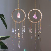 Atrapasoles de Cristal Natural Hechos a Mano, Diseño Feng Shui, Colgante para Ventana con Intención Positiva, Decora tu Espacio, Halloween, Navidad
