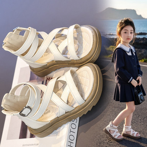 Nuovi Sandali Romani Estivi per Bambine, Scarpe da Principessa per Bambine, Suola Morbida, Casual, da Spiaggia, Leggeri e Traspiranti - Product Image 6