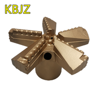 Foret de forage PDC concave à 5 lames de 250 mm, sans carottage, prix usine KBJZ, pour puits d'eau et mines de charbon