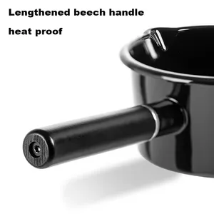 Blackdog al aire libre exquisito Camping portátil utensilios de cocina olla Camping Cookout cocina esmalte leche Pan