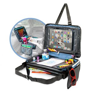 Free sample Wholesale Collapsible Kids Travel Children Car Seat Lap Activity Tray with Tablet Holder Toddler Play Study Painting - Product Image 1