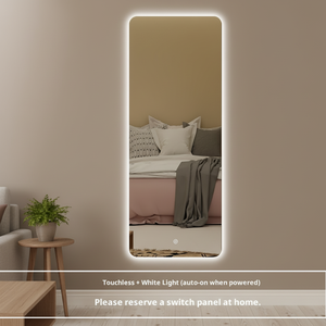 <span class=keywords><strong>Espejo</strong></span> inteligente de vidrio de <span class=keywords><strong>cuerpo</strong></span> <span class=keywords><strong>completo</strong></span> LED Pantalla táctil inductiva montada en la pared <span class=keywords><strong>Espejo</strong></span> de tocador de diseño moderno - Product Image 6