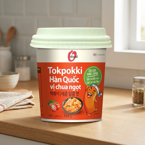 Korean Sweet & Sour Tokpokki <b>Cup</b> 105g Wholesale O'food | Instant Rice <b>Cake</b> | Authentic Street Food - Product Image 4