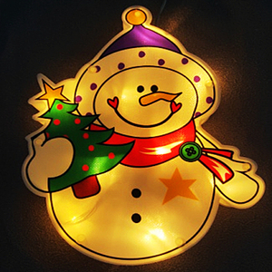 Silueta Navideña LED para Ventana, Funciona con Pilas, con Diseño <span class=keywords><strong>de</strong></span> Santa Claus/Campana Navideña/<span class=keywords><strong>Muñeco</strong></span> <span class=keywords><strong>de</strong></span> <span class=keywords><strong>Nieve</strong></span>/Reno/Árbol <span class=keywords><strong>de</strong></span> Navidad/Pentagrama - Product Image 4