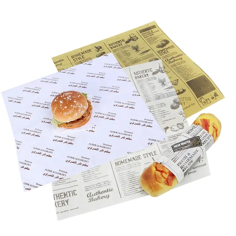 ロゴ印刷マカロン野菜ケーキ食品包装シリコンコーティングブラウンカスタム羊皮紙