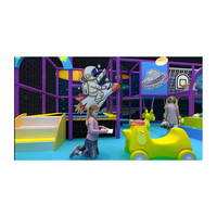 Équipement de parc d'attractions intérieur pour enfants de haute qualité, design personnalisé, couleur orange, restaurant, centre commercial 100